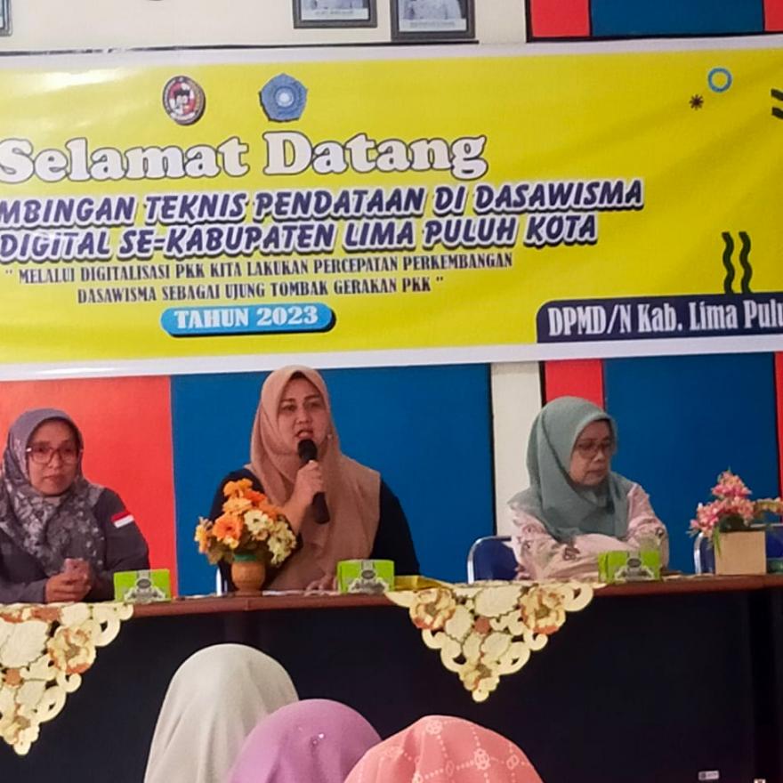 Bimtek Pendataan Dasawisma Secara Digital Se-Kabupaten Lima Puluh Kota 